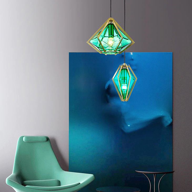 Lampa Sufitowa Wisząca Szklana APP453-1CP