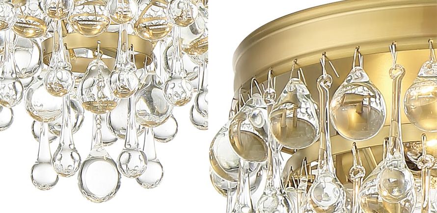 Lampa Kryształowa Wisząca APP1621-3CP Gold 4