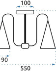 Lampa Sufitowa Skandynawska Trójramienna APP605-3C Czarna 7