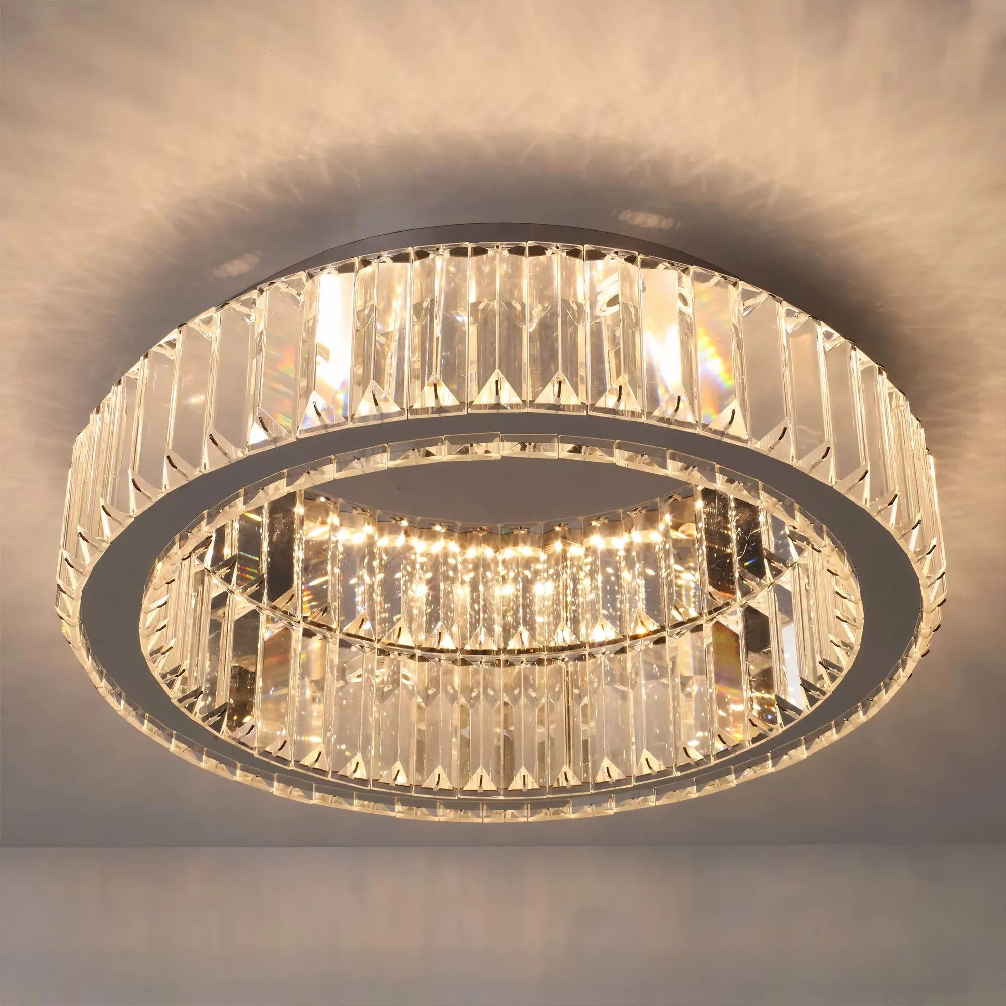 LAMPA KRYSZTAŁOWA PLAFON APP1744-C 50 Cm CHROM 7