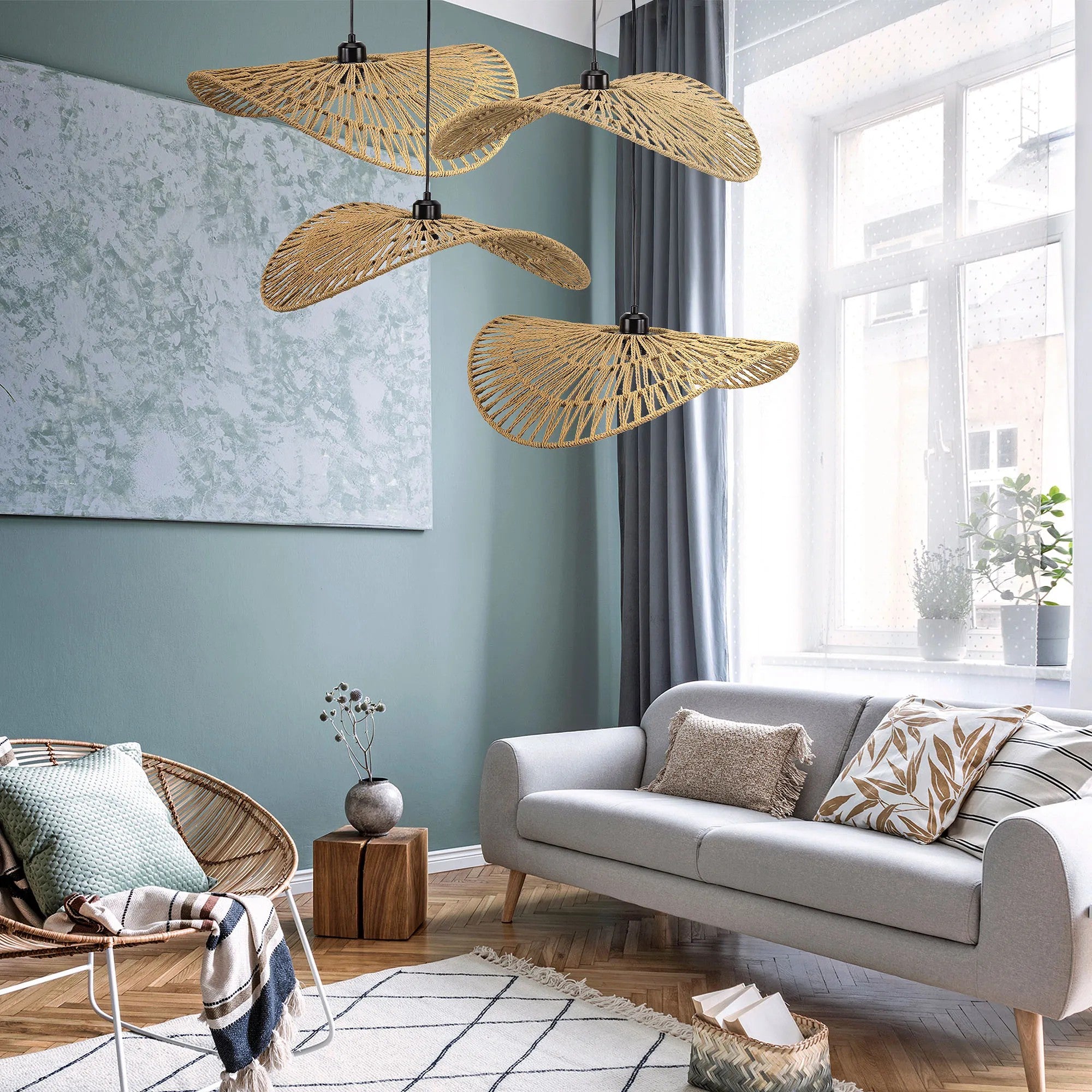 Lampa Sufitowa Wisząca Boho APP1739-1CP 50CM 7