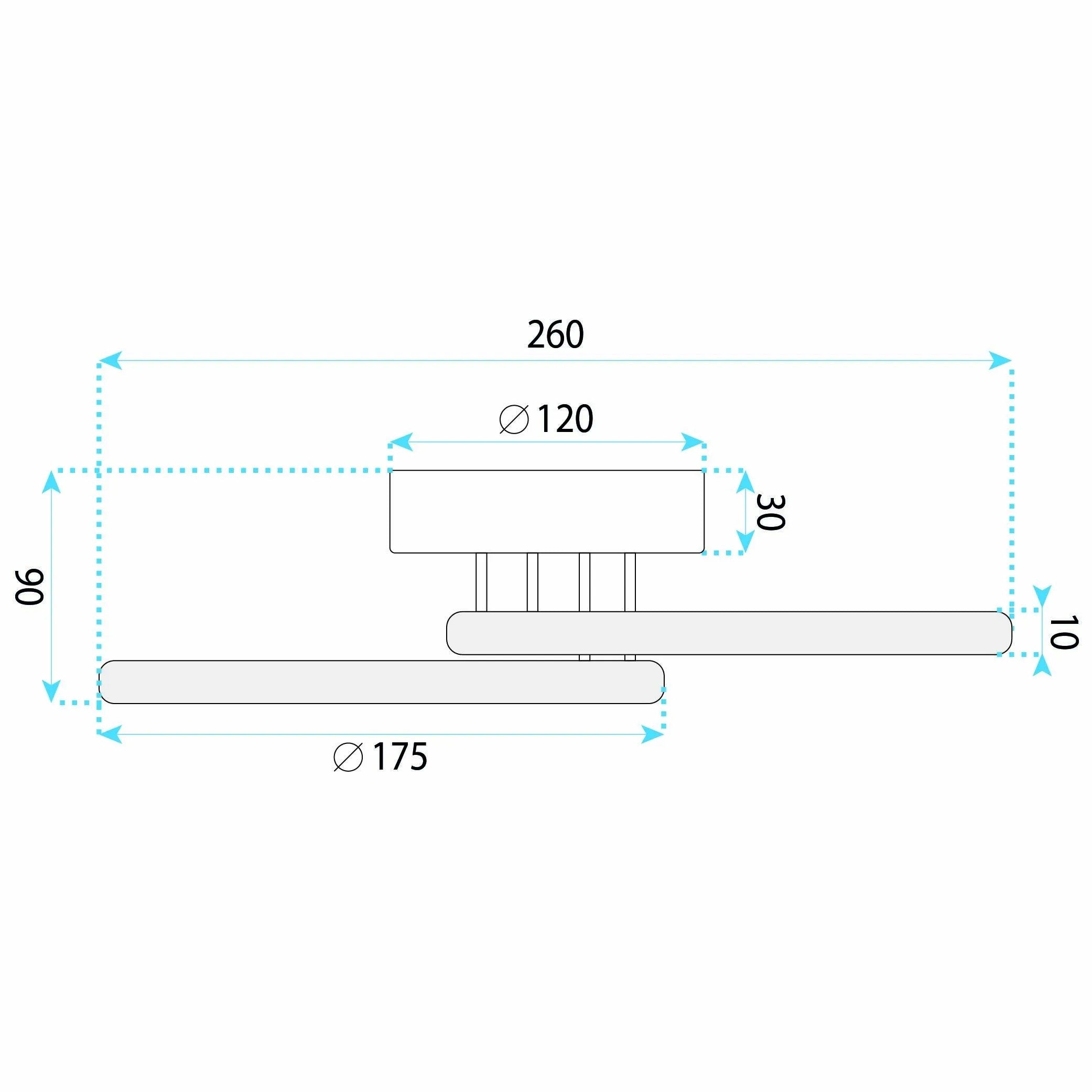 Lampa Sufitowa LED LHJ121-C Czarna 7