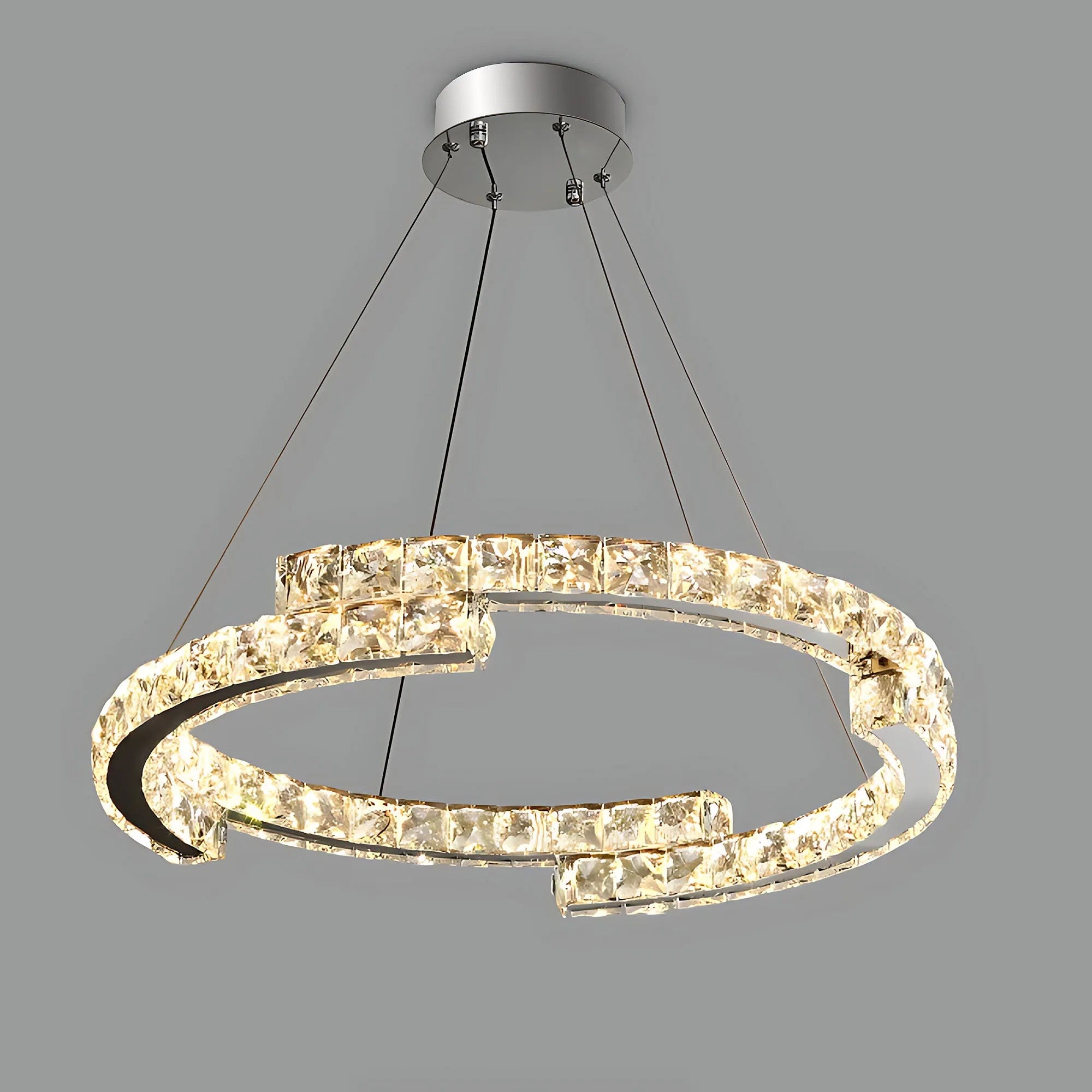 LAMPA SUFITOWA WISZĄCA LED APP1770-CP CHROM 60cm 7