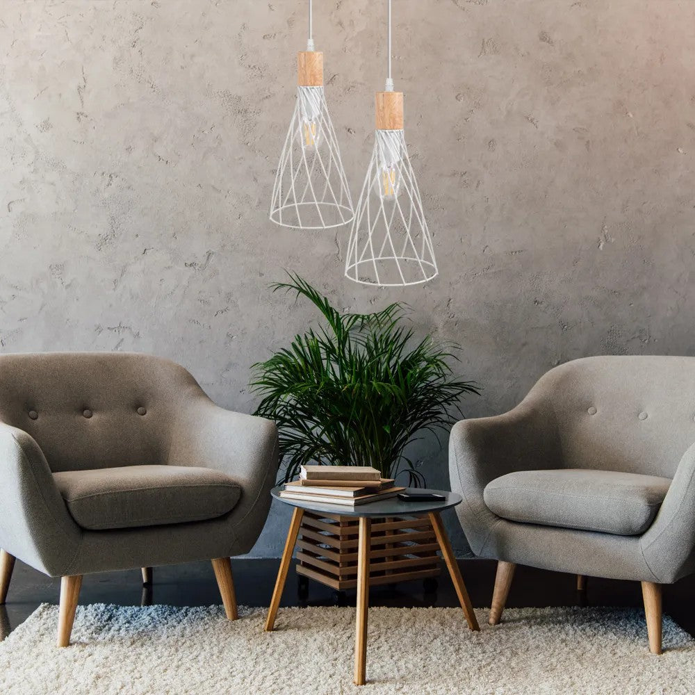 LAMPA SUFITOWA WISZĄCA APP1269-1CP Biała 7