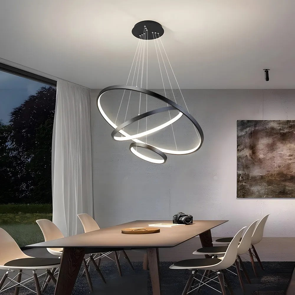 LAMPA SUFITOWA WISZĄCA LED LHJ013-CP3 Czarna 7