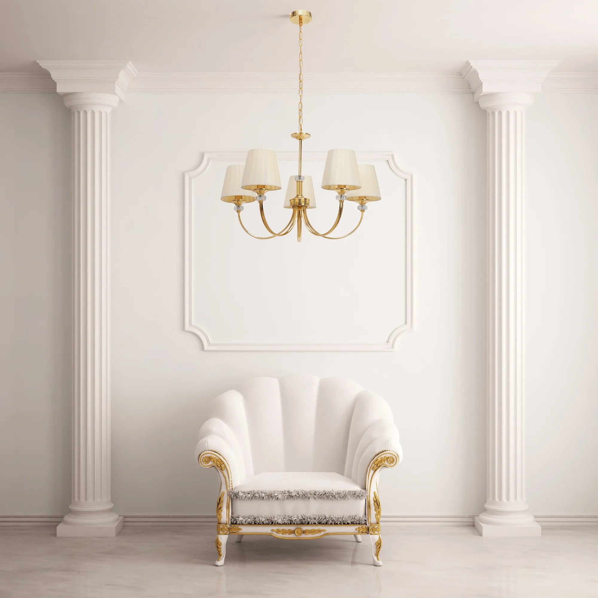 Lampa Wisząca Z Kryształami APP1014-5CP 7