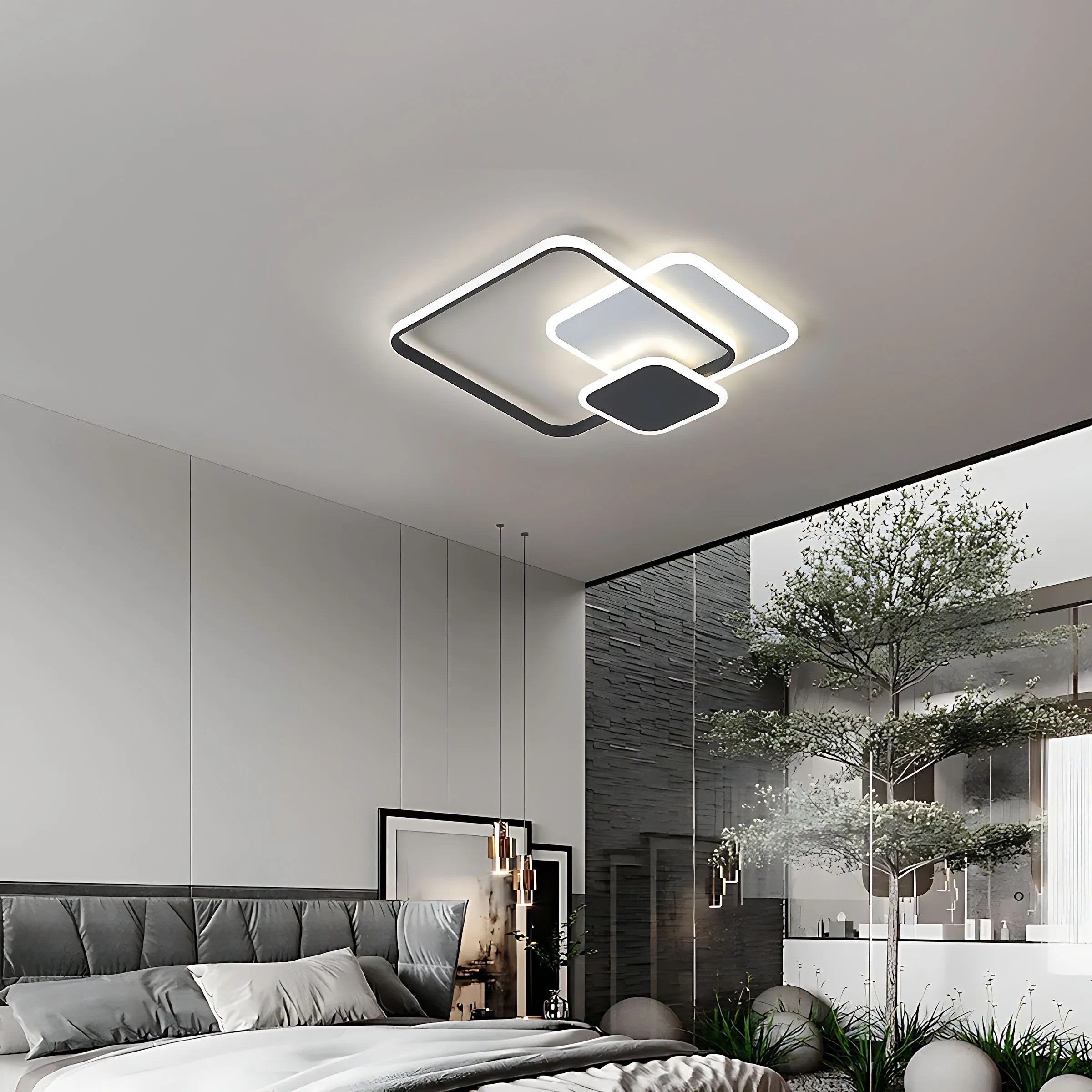 Lampa Sufitowa LHJ079-C Plafon LED CZARNA 7