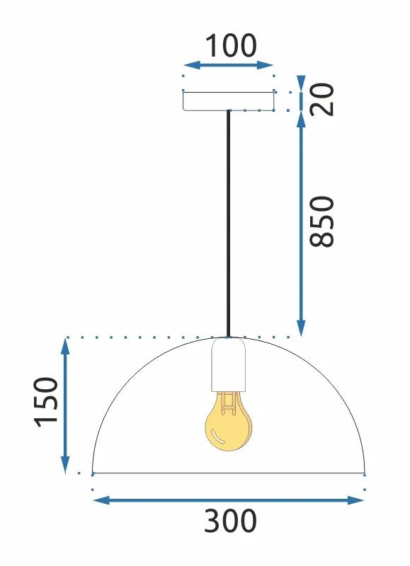 Lampa Wisząca APP911-1CP Marmur 7