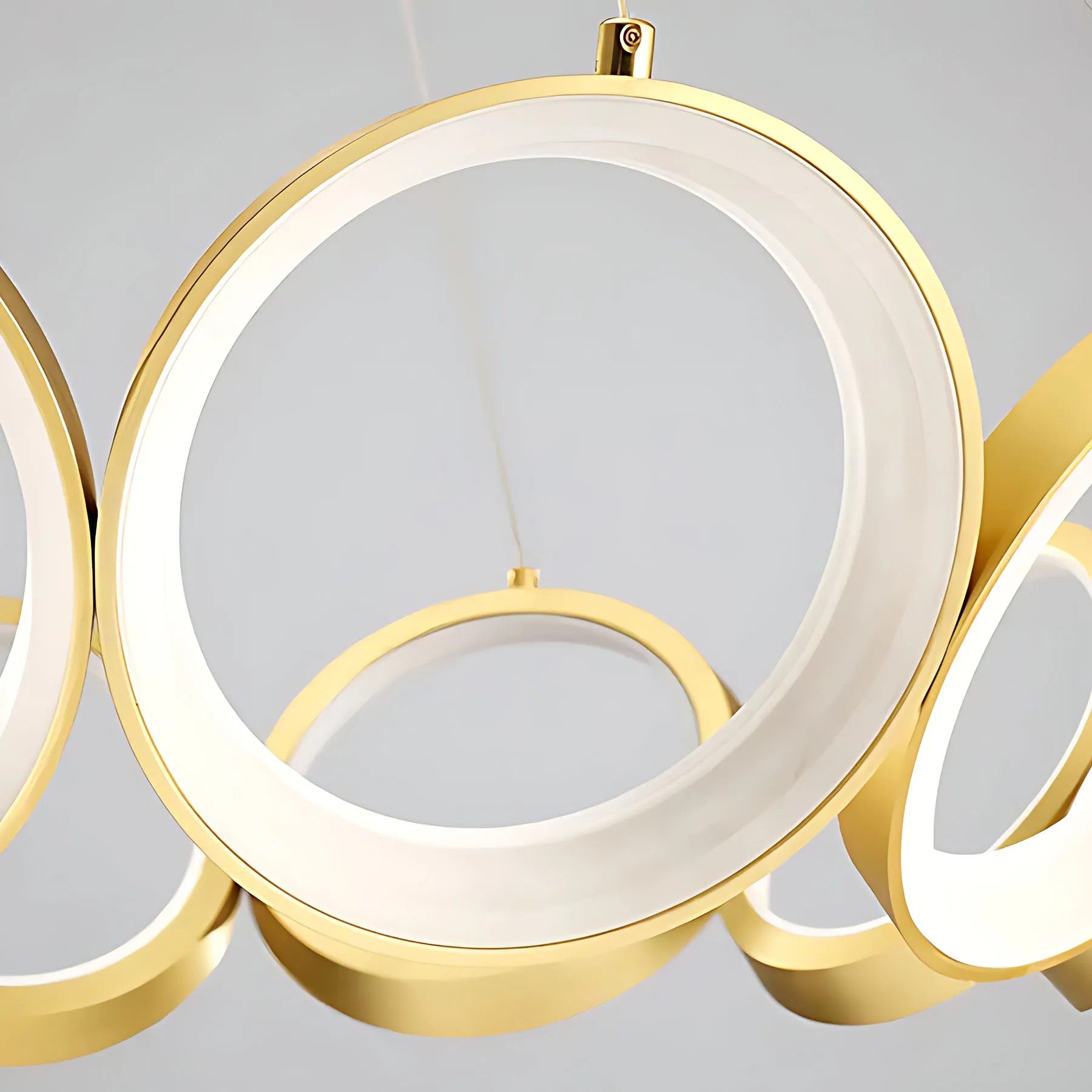LAMPA WISZĄCA LED APP1800-CP ZŁOTA SZCZOTKOWANA 7