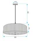 Lampa Wisząca Boho APP1484-1CP Czarna 7