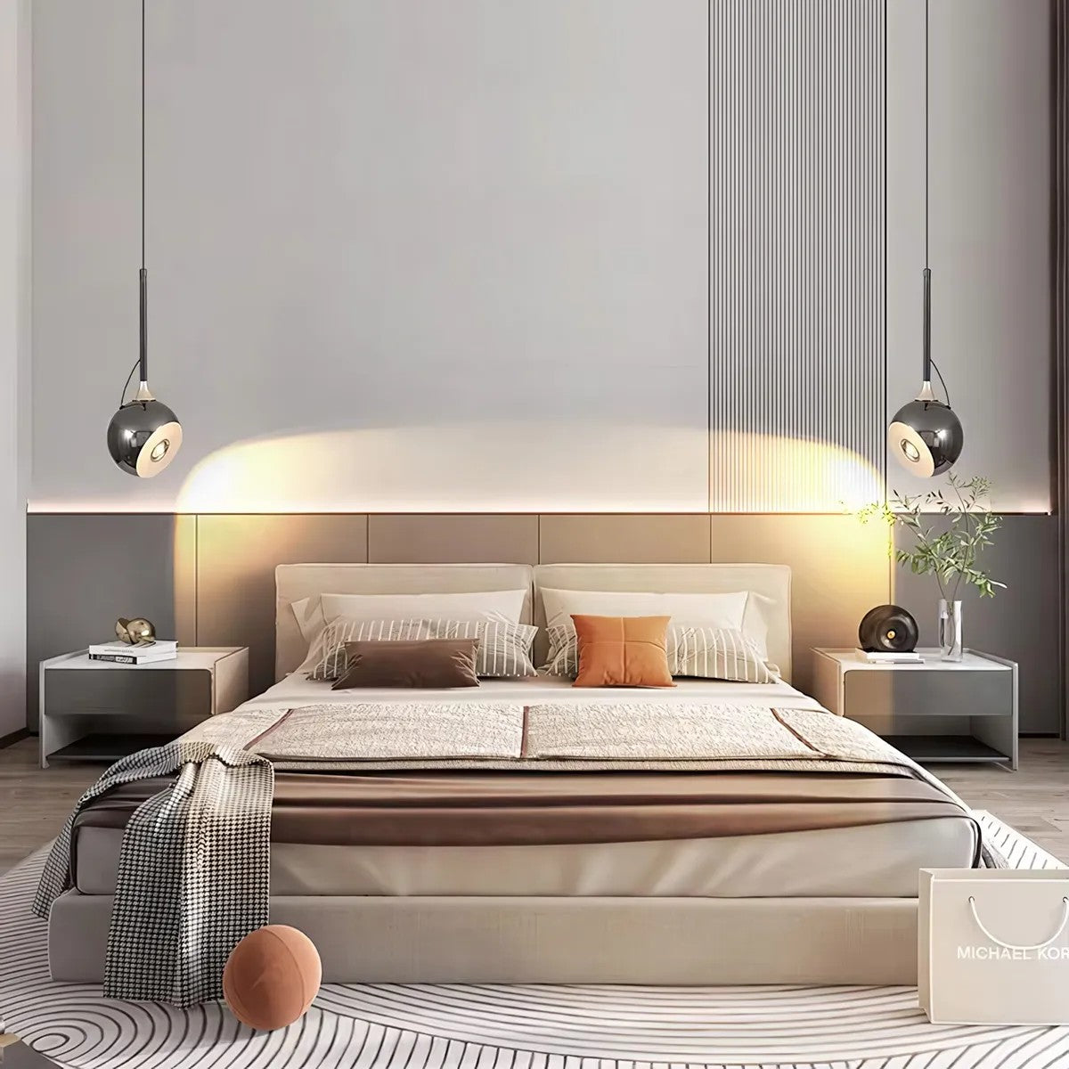 LAMPA SUFITOWA WISZĄCA LED G087-1CP Czarna Metaliczna 7