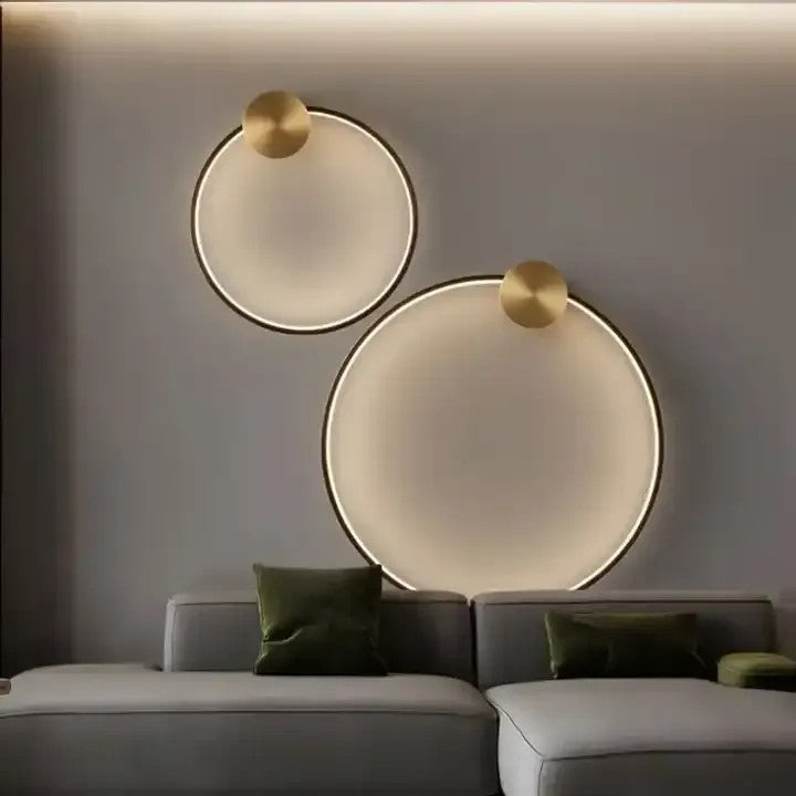 LAMPA ŚCIENNA KINKIET LED APP1388-CW OLD GOLD 40cm 7