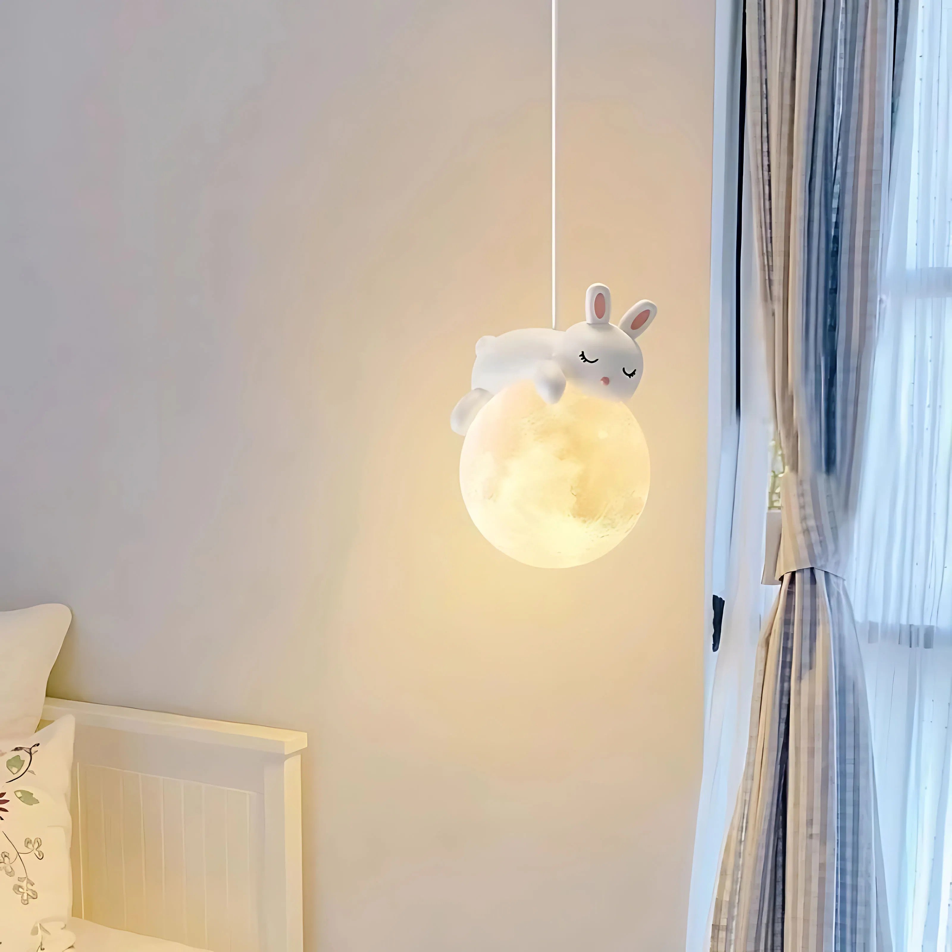 LAMPA SUFITOWA WISZĄCA ŚPIĄCY KRÓLICZEK G164-1CP 7