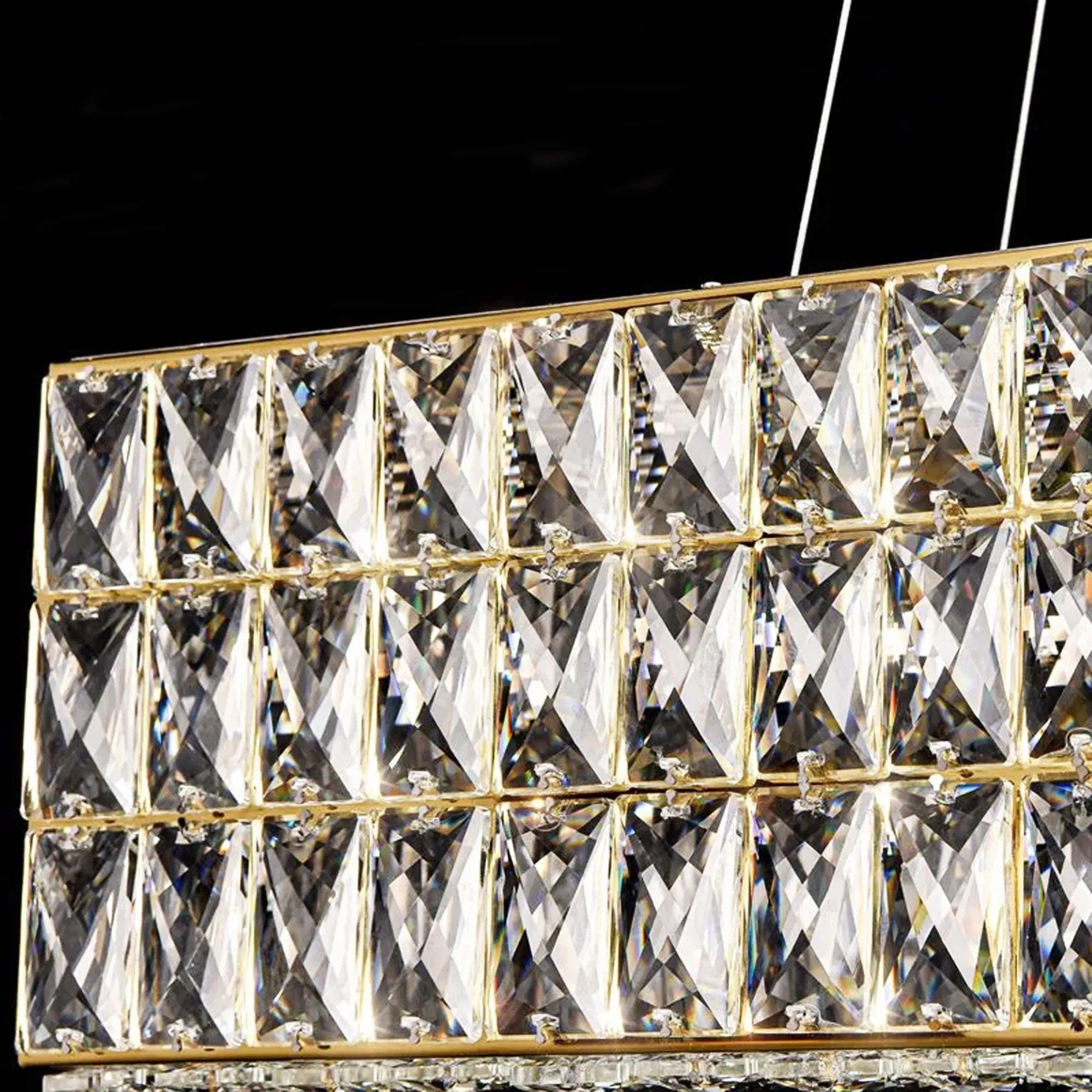 LAMPA SUFITOWA WISZĄCA LED APP1566-CP Gold 7