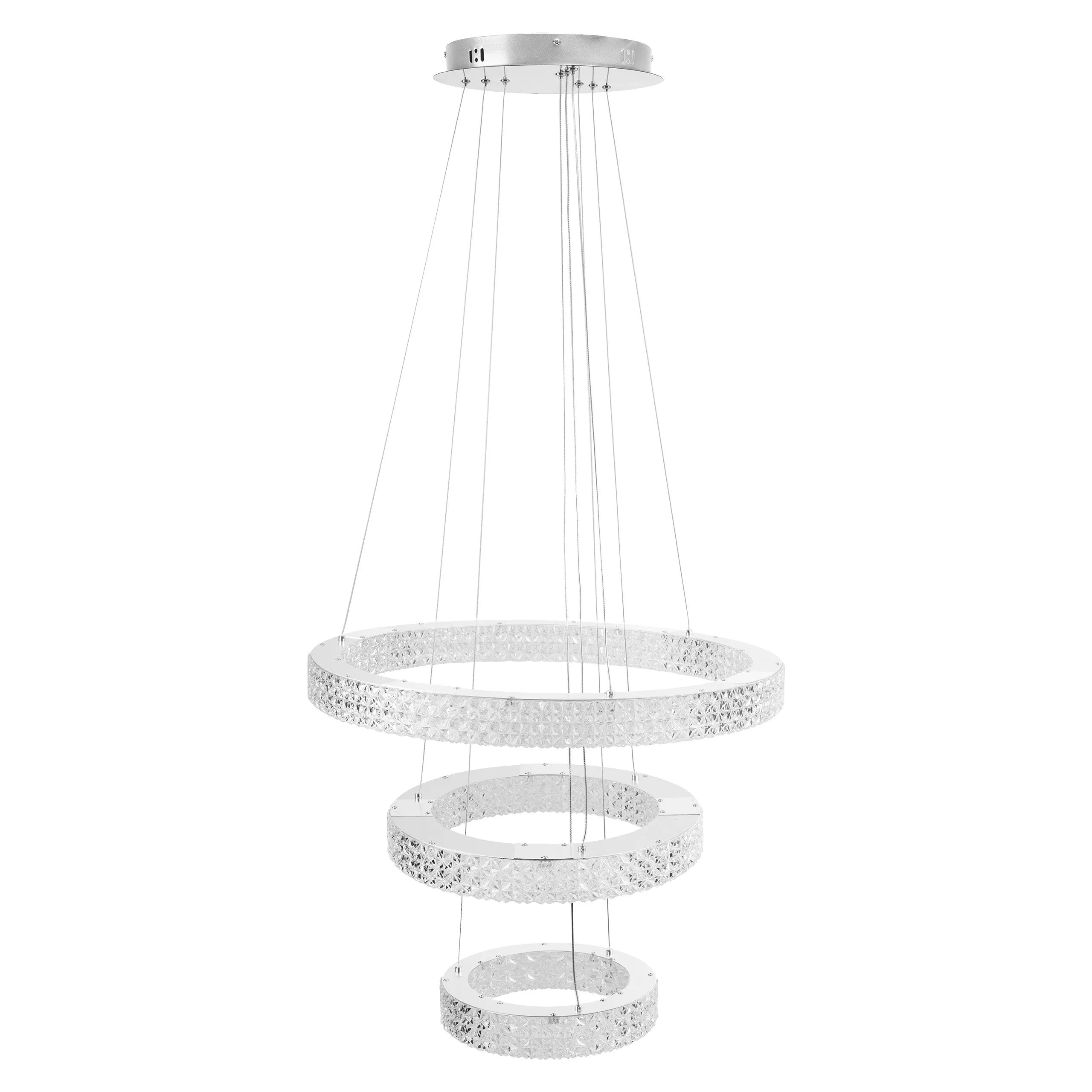 LAMPA WISZĄCA LED KRYSZTAŁOWA MS008-CP Chrom 7