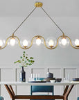 LAMPA SUFITOWA WISZĄCA APP1441-7CP Złota 7