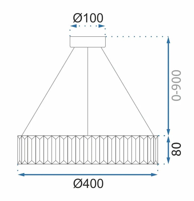 Kryształowa Lampa Sufitowa LED APP982-CP 7
