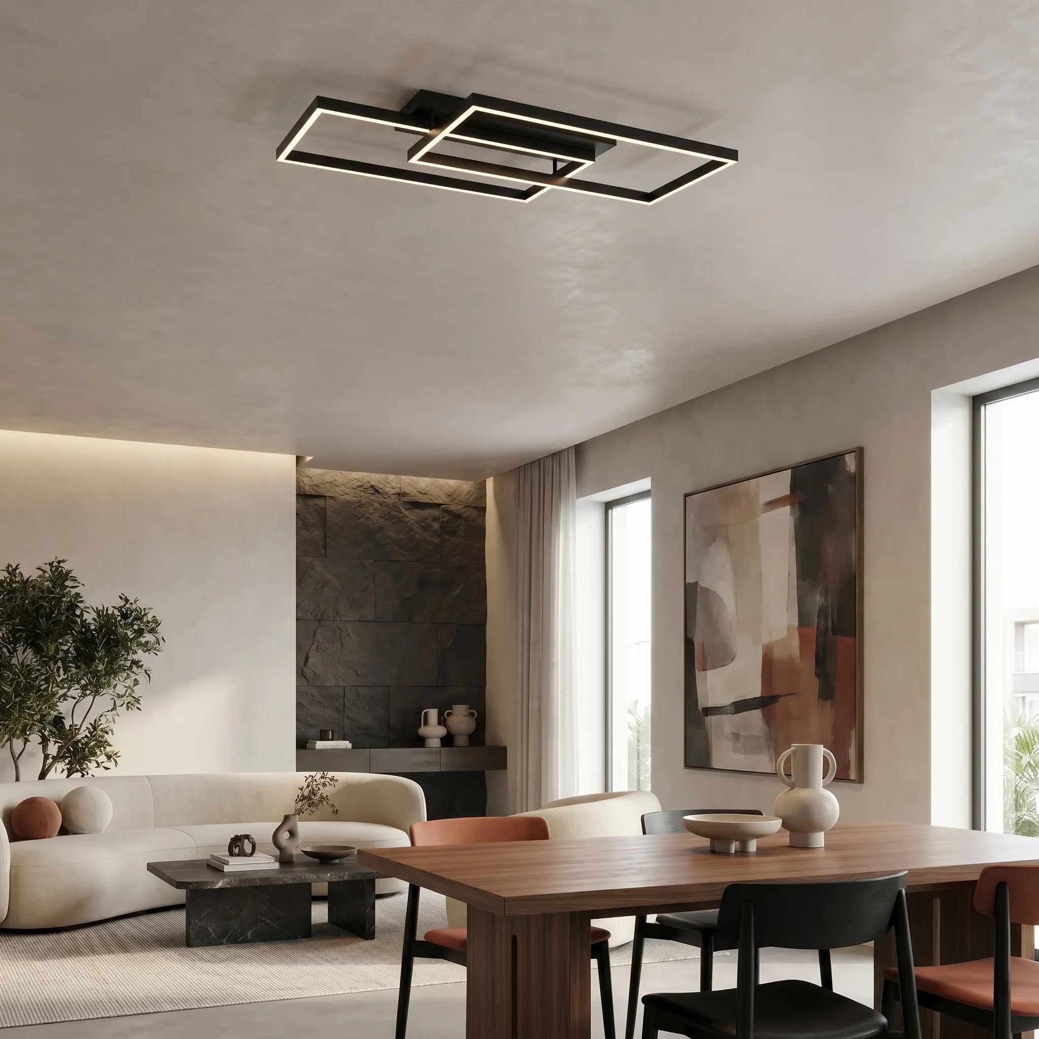 LAMPA SUFITOWA LED SWE059-C PLAFON CZARNA 7
