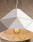 Lampa Sufitowa Wisząca Metalowa APP237-1CP Biała 7