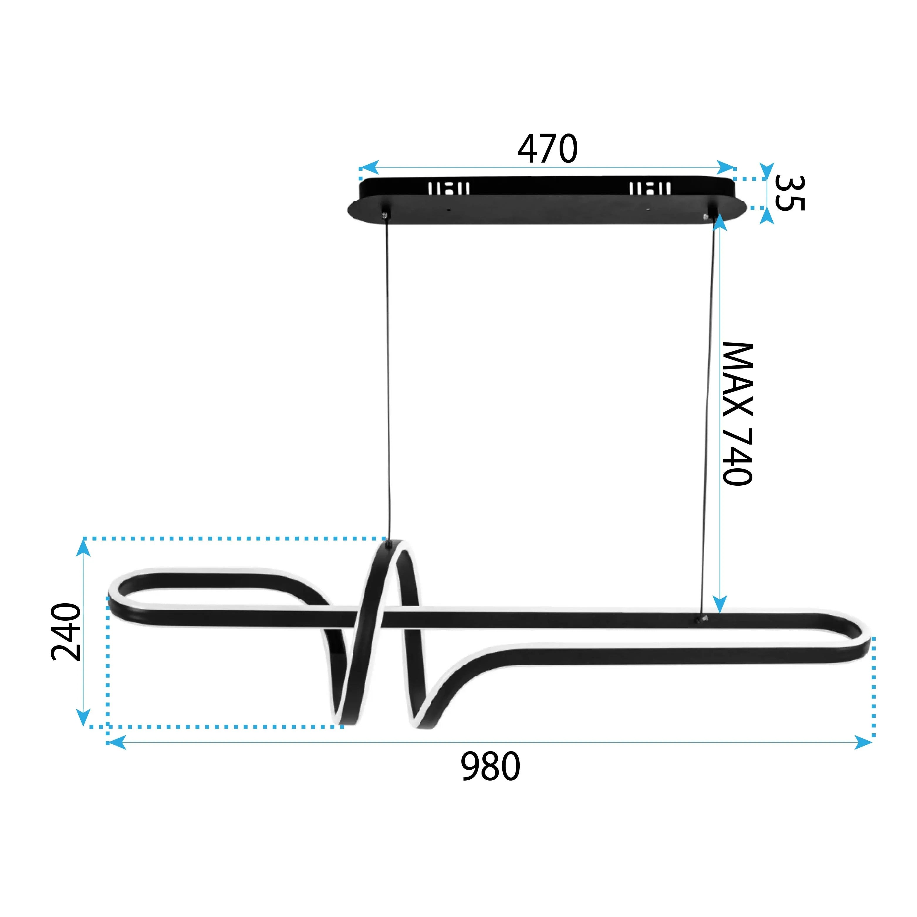 LAMPA WISZĄCA LED G039-CP Złota 7