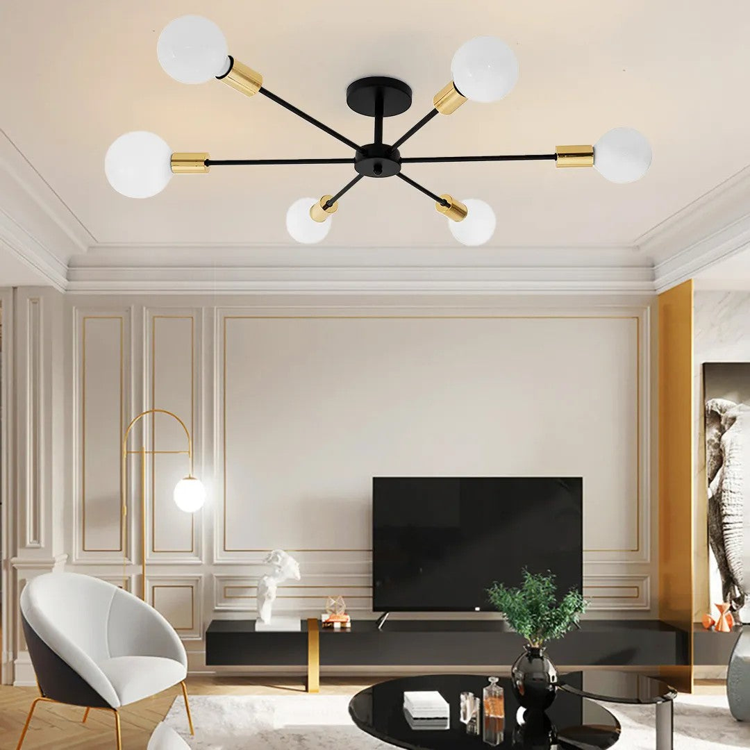 Lampa Pająk 6 APP501-6C Czarna 7