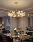 Lampa Wisząca Z Kryształami SWE094-CP 60cm Złota 7