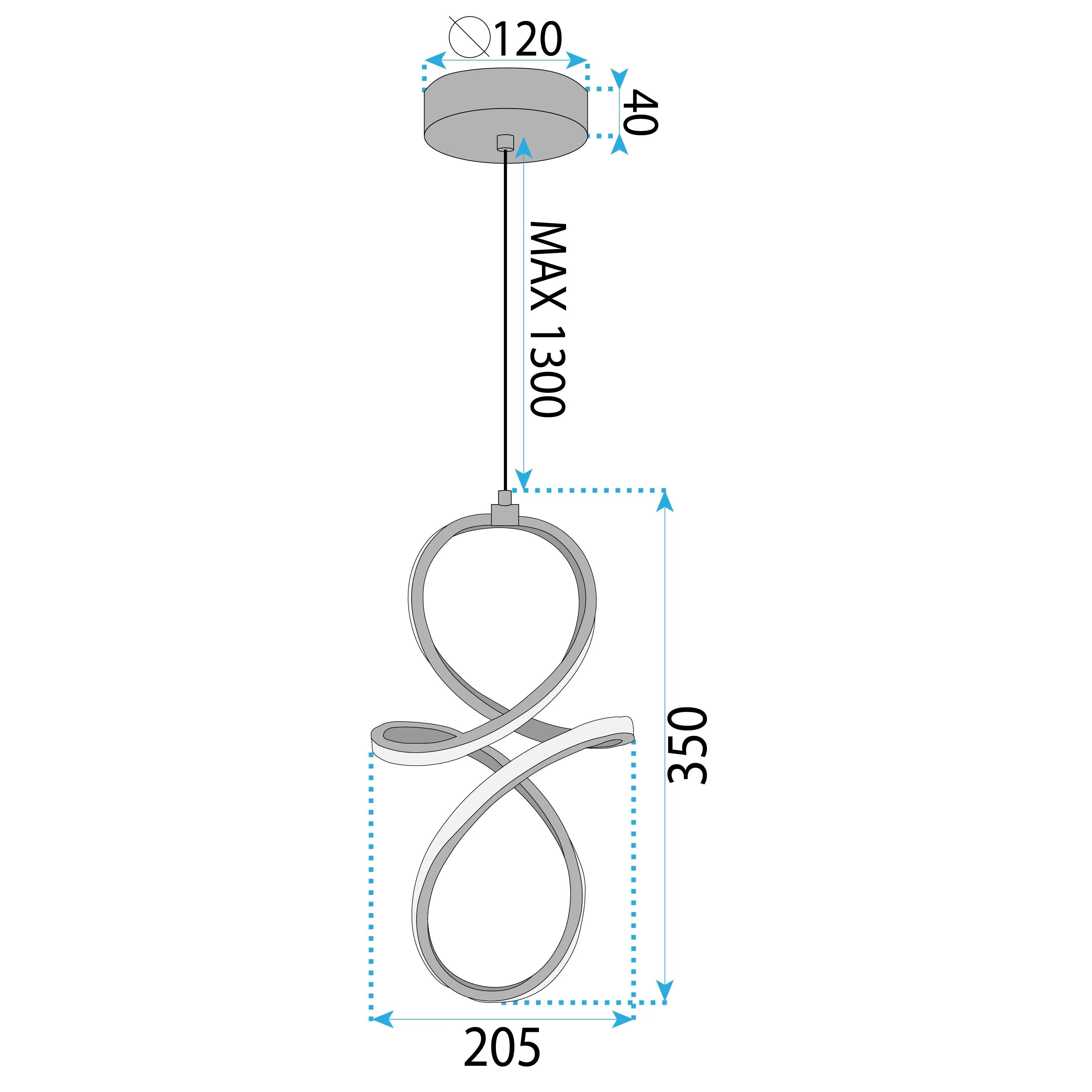 LAMPA WISZĄCA LED LHJ091-1CP GOLD 7