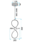 LAMPA WISZĄCA LED LHJ091-1CP GOLD 7