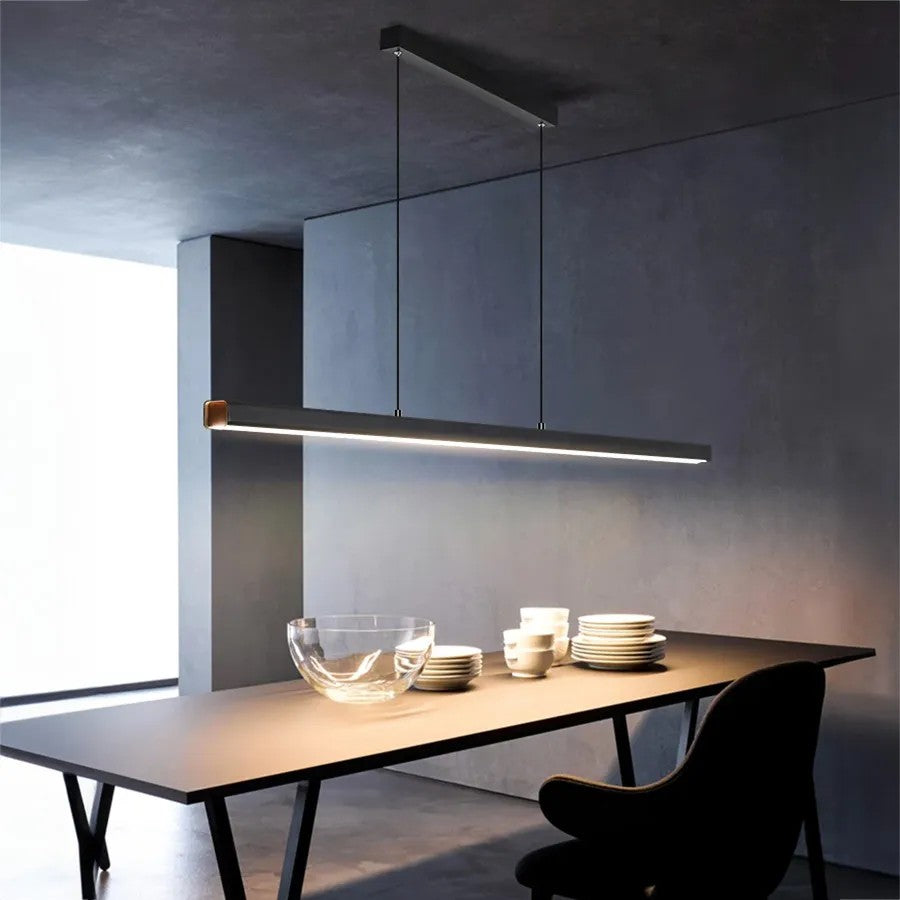 Lampa Sufitowa Wisząca Led APP1447-CP Czarna 80cm 7