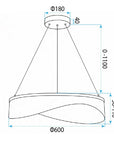 LAMPA SUFITOWA WISZĄCA G145-CP 60 ZŁOTA 7