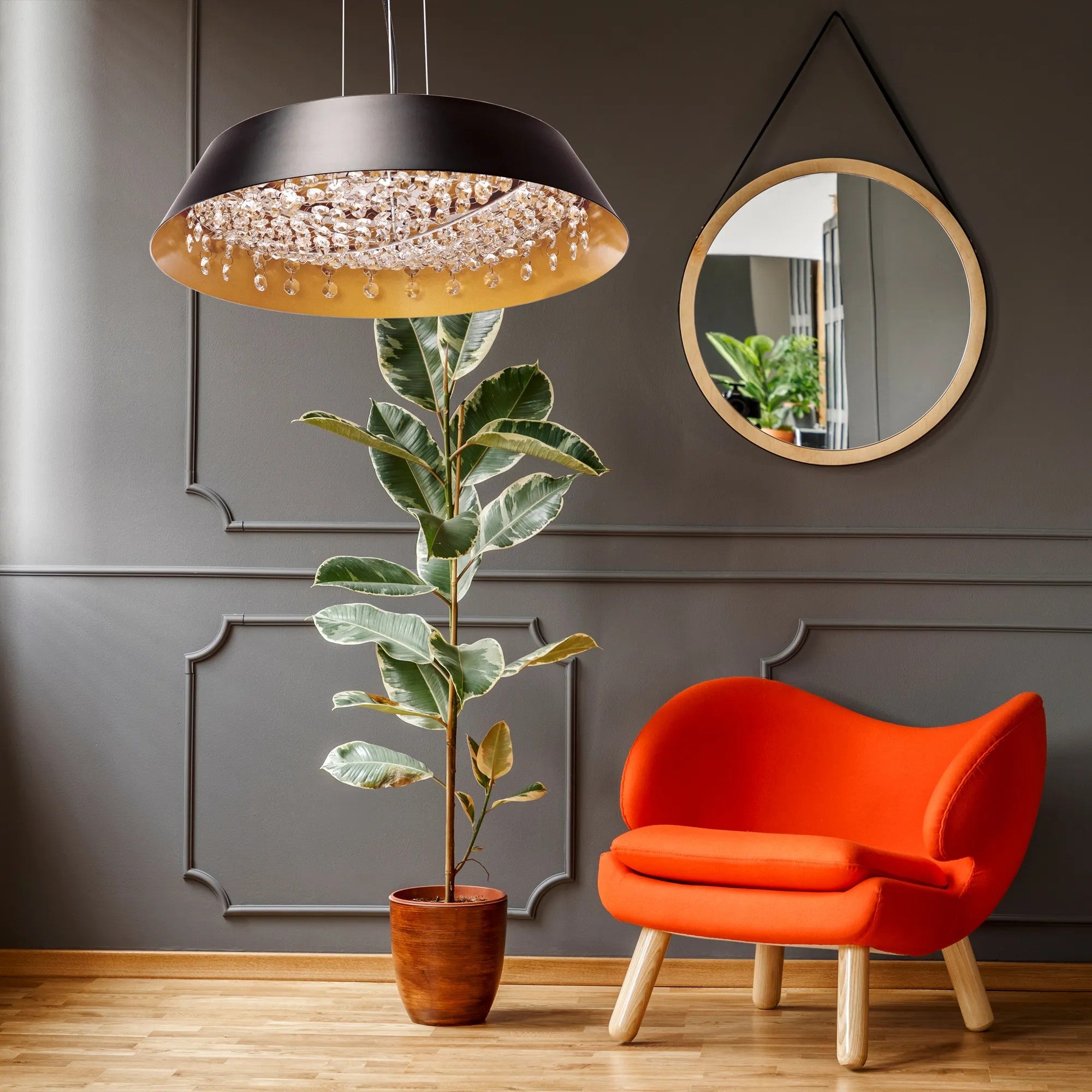 Lampa Wisząca Z Kryształami APP1028-CP 7