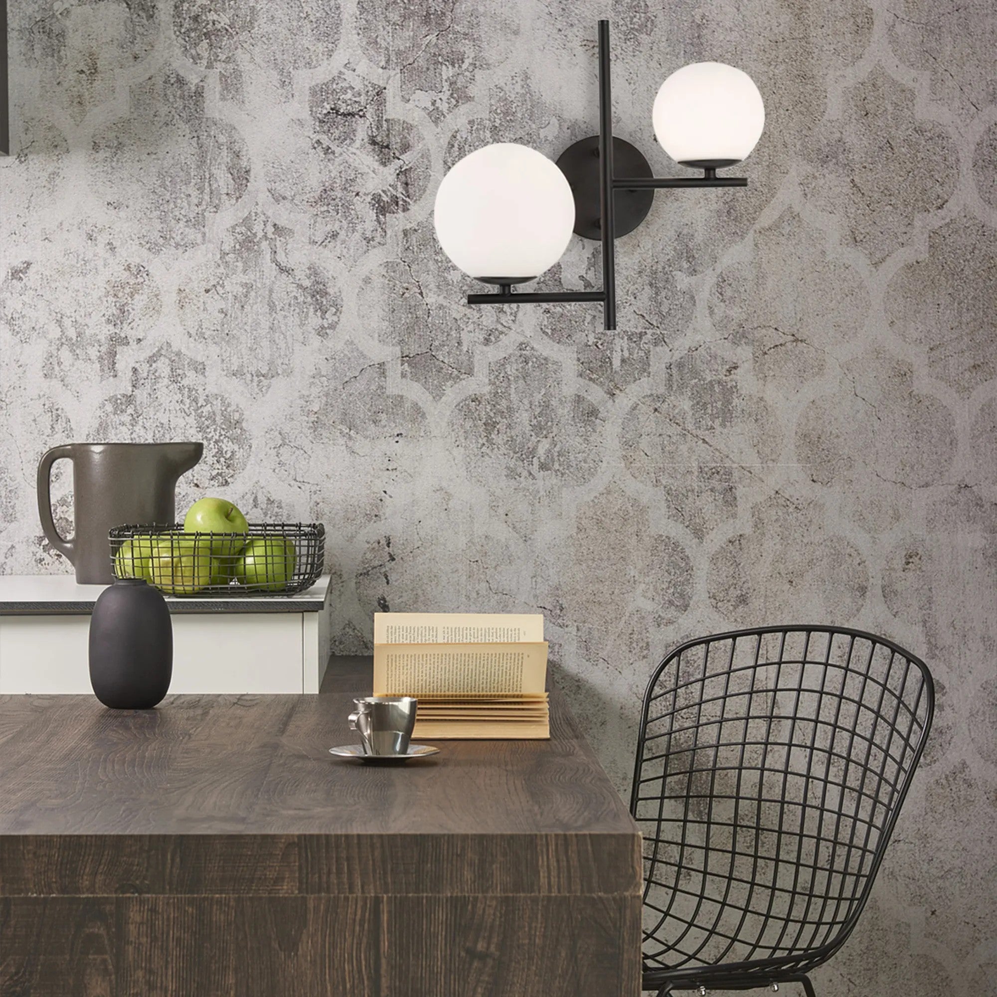 LAMPA ŚCIENNA KINKIET APP1170-2W Czarny 7