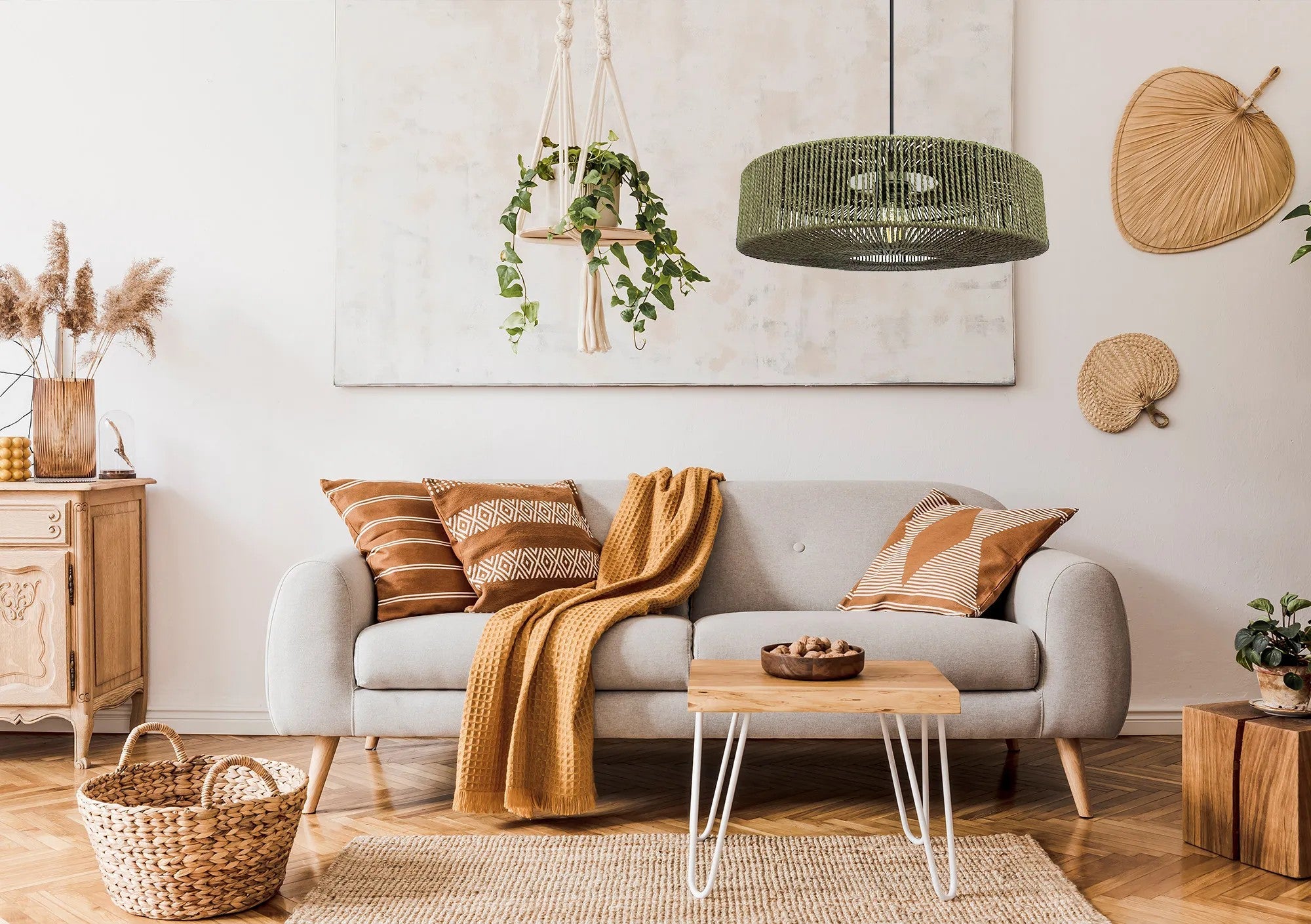 Lampa Wisząca Boho APP1296-1CP GREEN 7
