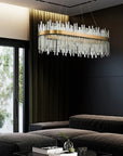 Lampa Sufitowa Kryształowa APP1513-CP80 Złota 7