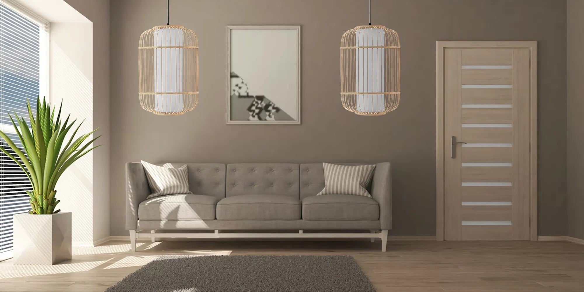 LAMPA WISZĄCA BAMBUSOWA APP1626-1CP 7