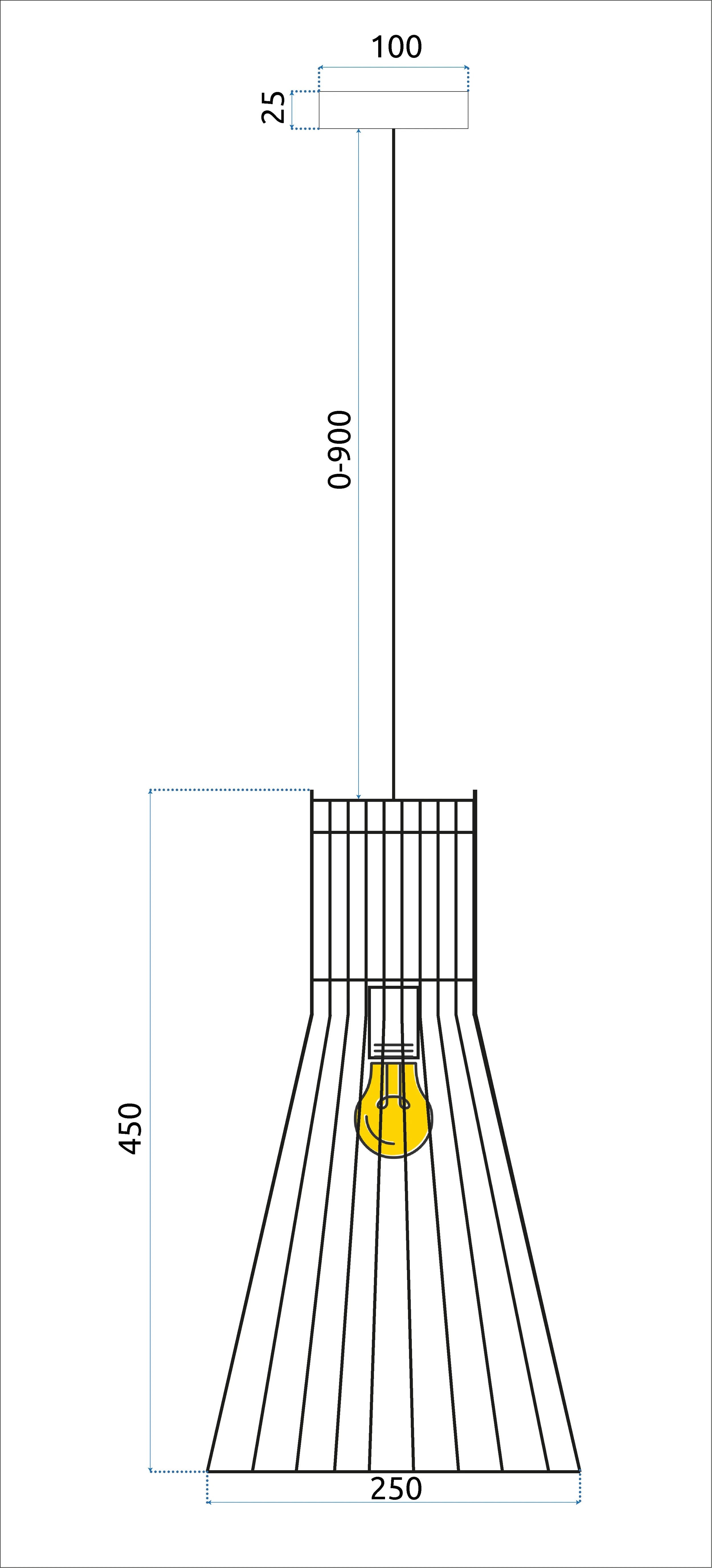 Lampa Wisząca Boho APP1350-CP 7