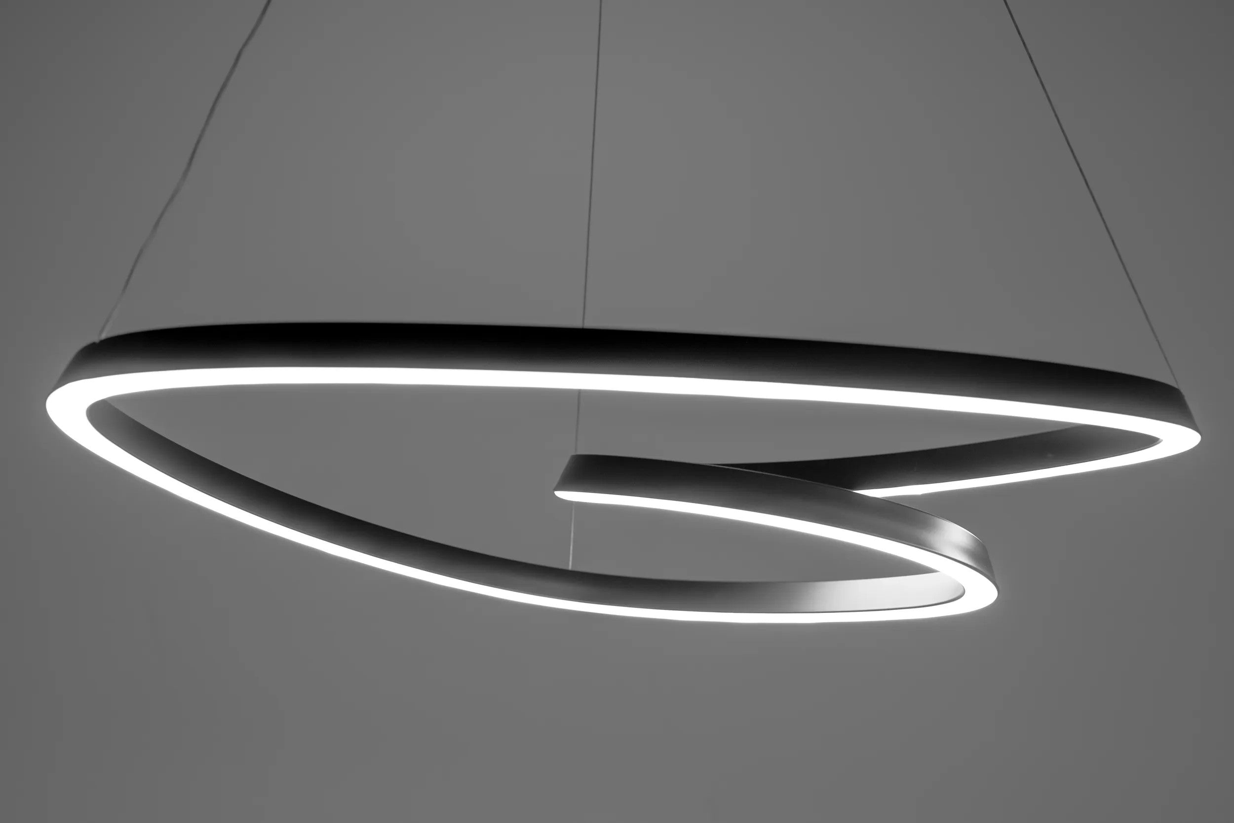 Lampa Sufitowa Wisząca Loop LED + Pilot APP796-cp Czarna 7