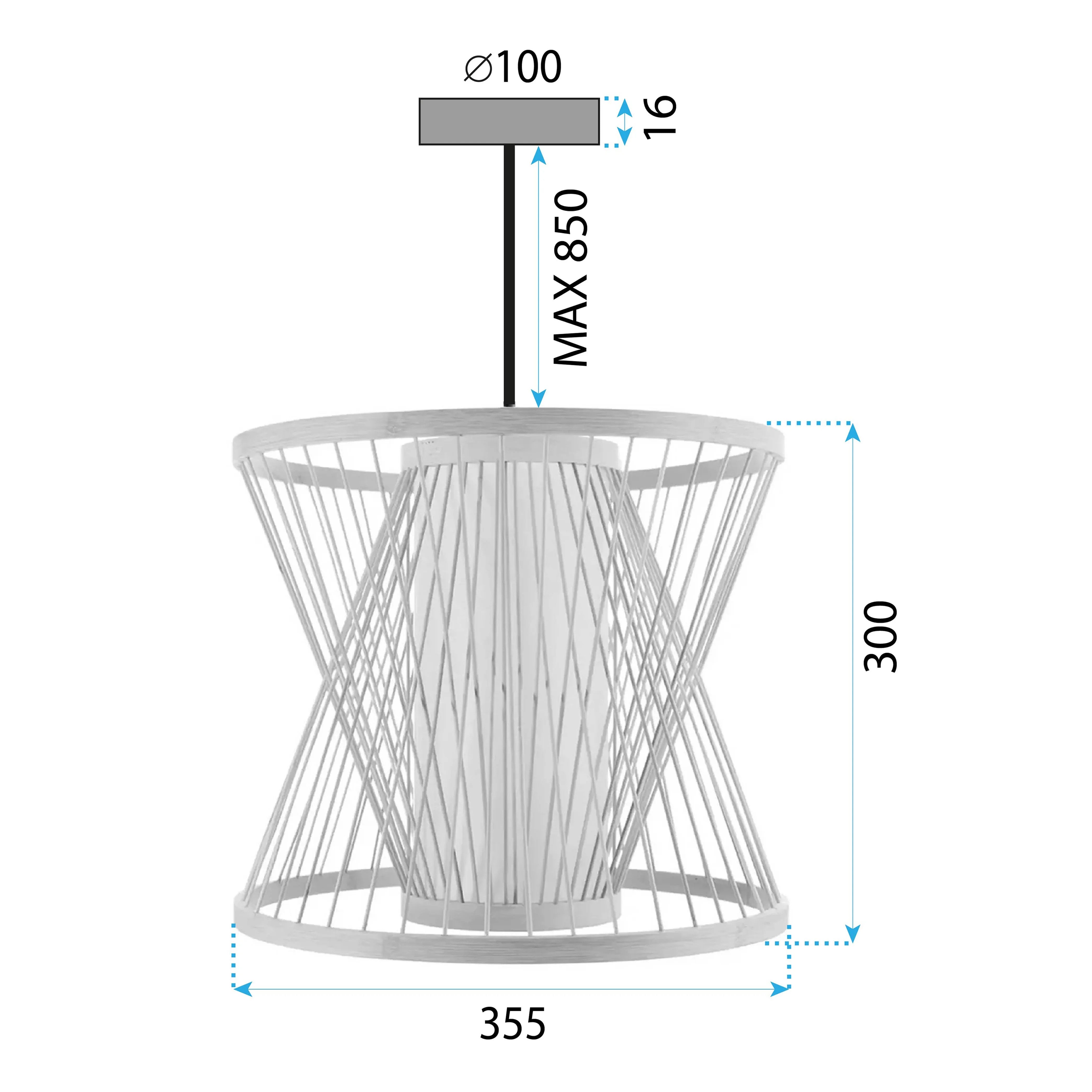 LAMPA WISZĄCA BAMBUSOWA APP1630-1CP 7