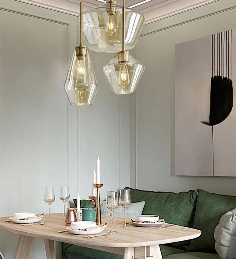 Lampa Sufitowa Szklana APP438-1CP 7