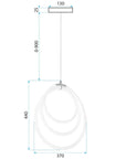 LAMPA WISZĄCA LED G016-CP ZŁOTA 7