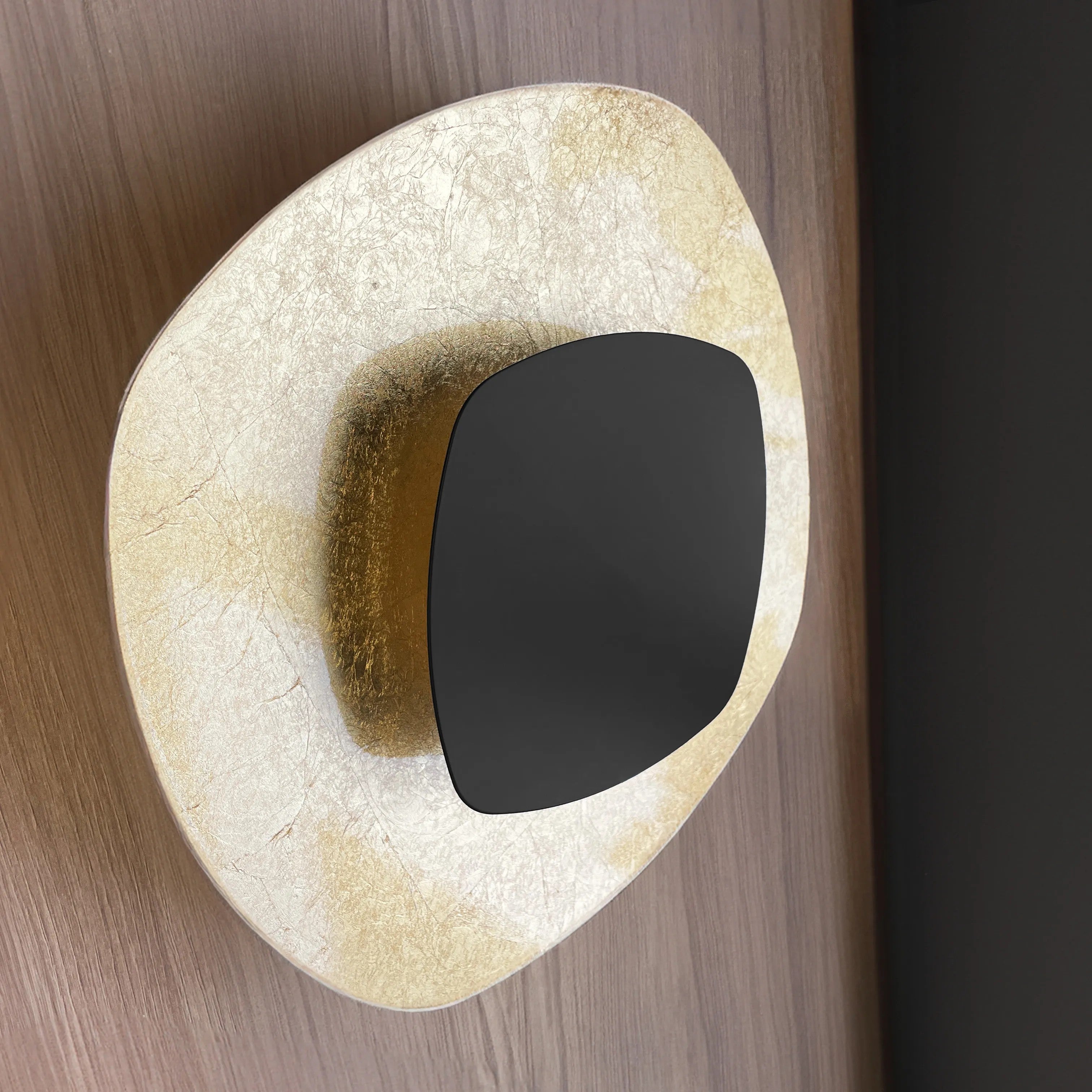 LAMPA ŚCIENNA KINKIET APP1270 CZARNA/ZŁOTA 7