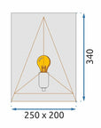 Lampa Ścienna Kinkiet App1095-1W Czarna 7