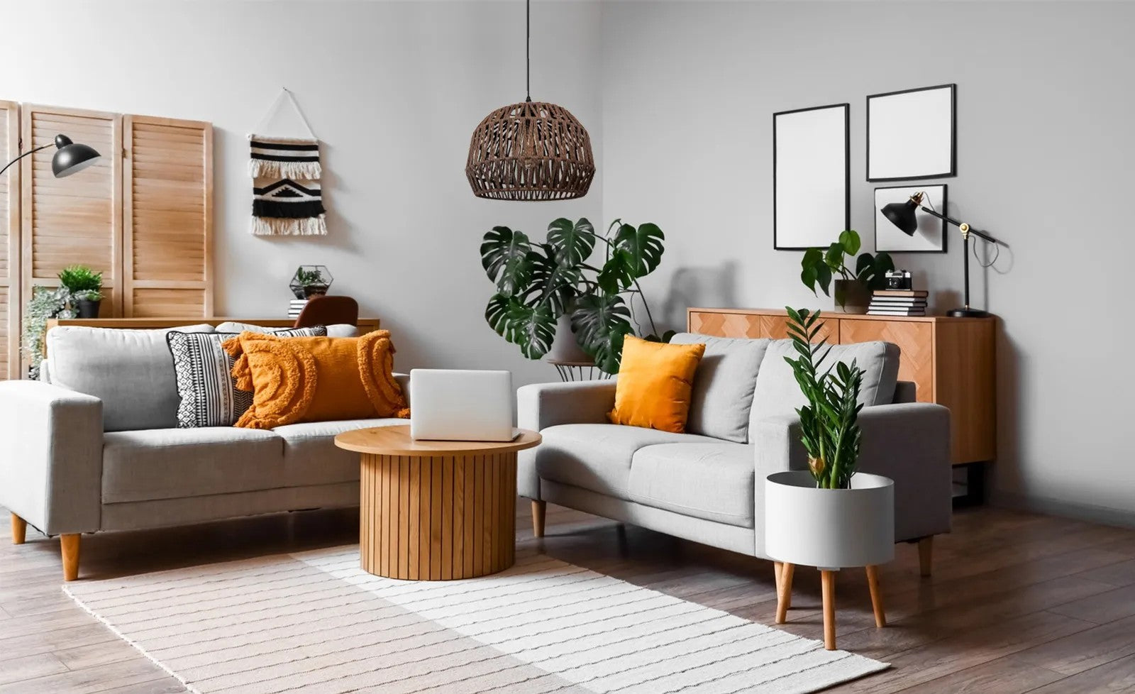 Lampa Wisząca Boho APP1292-1CP Brązowa 7