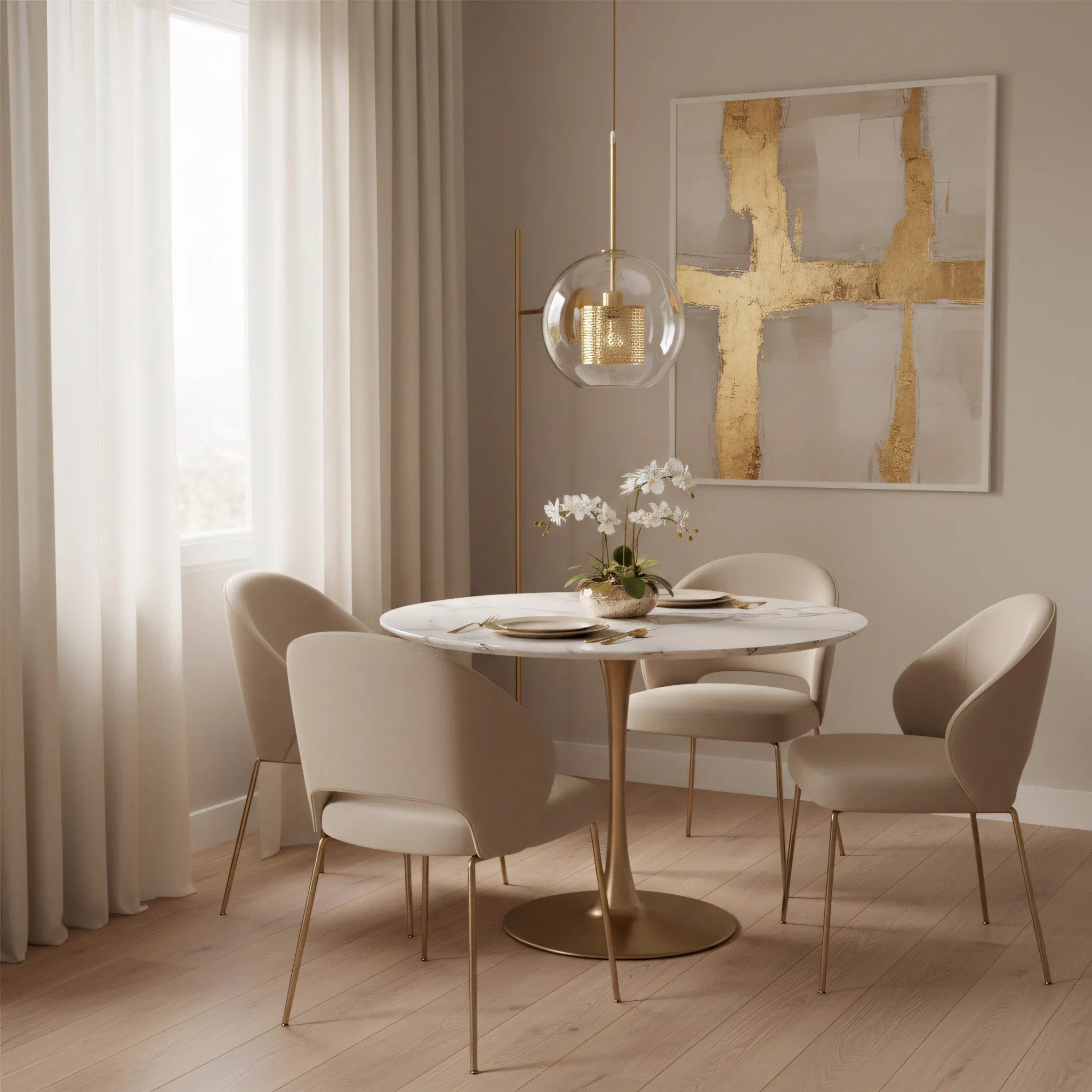 Lampa Wisząca Szklana Loft APP555-1CP 25cm ZŁOTA 7