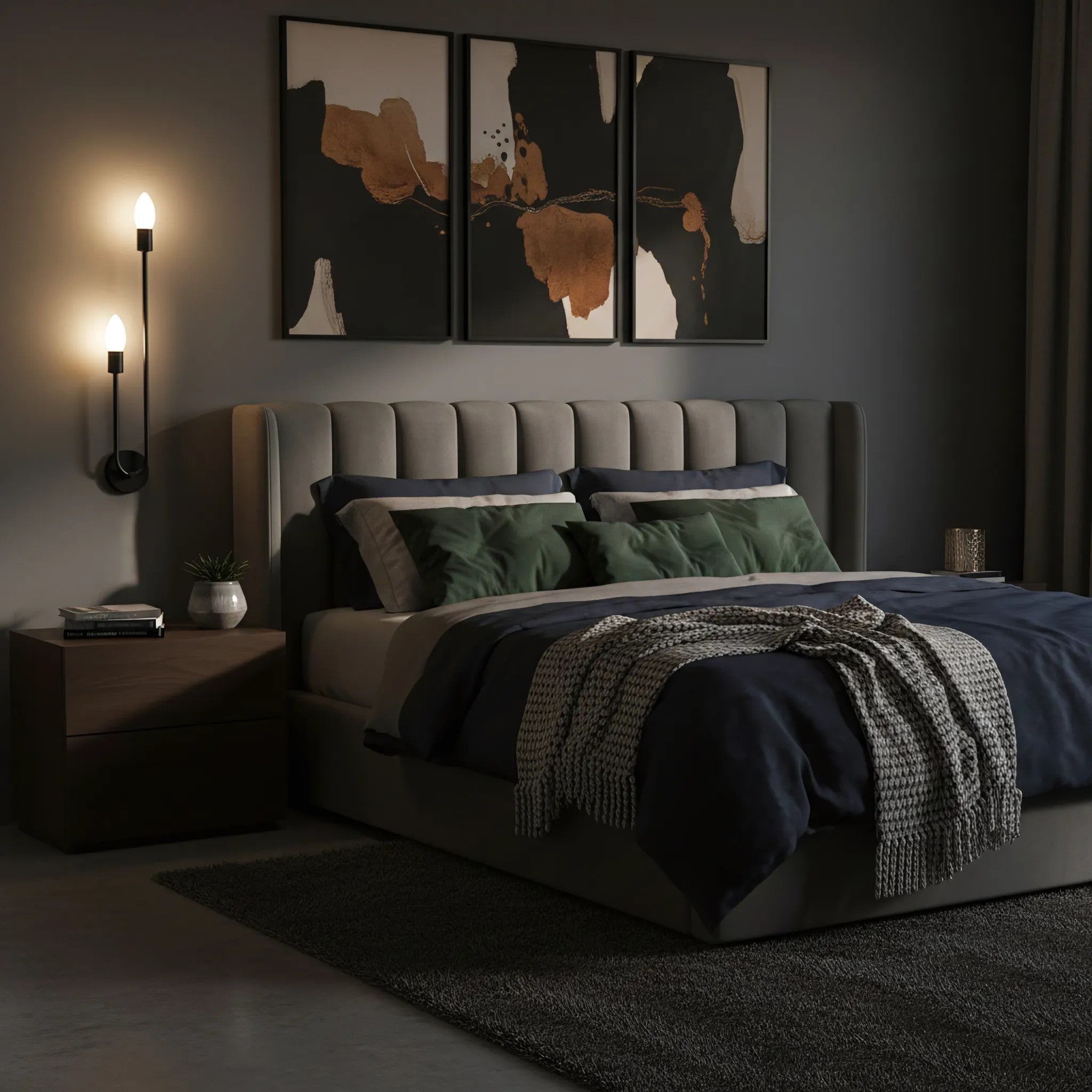 LAMPA ŚCIENNA KINKIET APP1147-2W Czarna 7