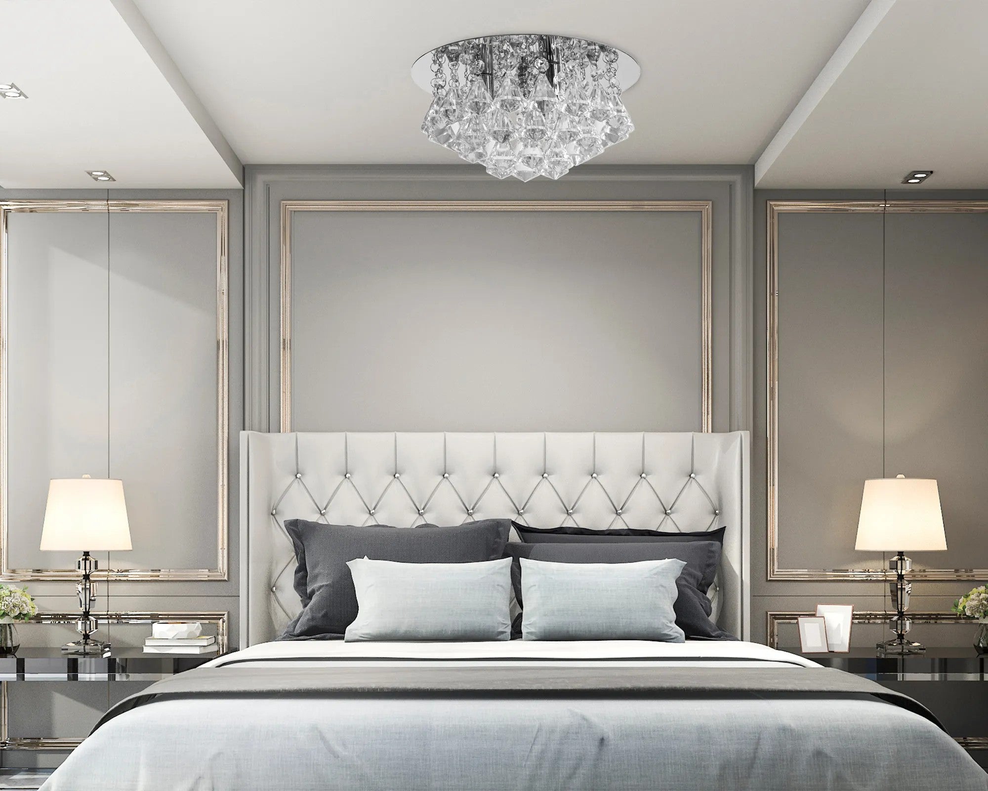 LAMPA KRYSZTAŁOWA PLAFON APP1039-3C CHROM 7