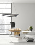Lampa Sufitowa Wisząca Loop LED + Pilot APP798-cp Chrom 7