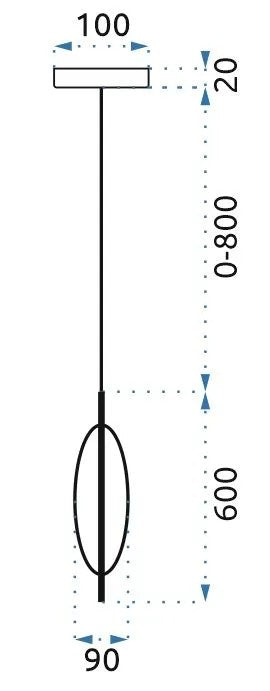 Lampa Sufitowa Wisząca Szklana Metalowa APP549-1CP Złota 7