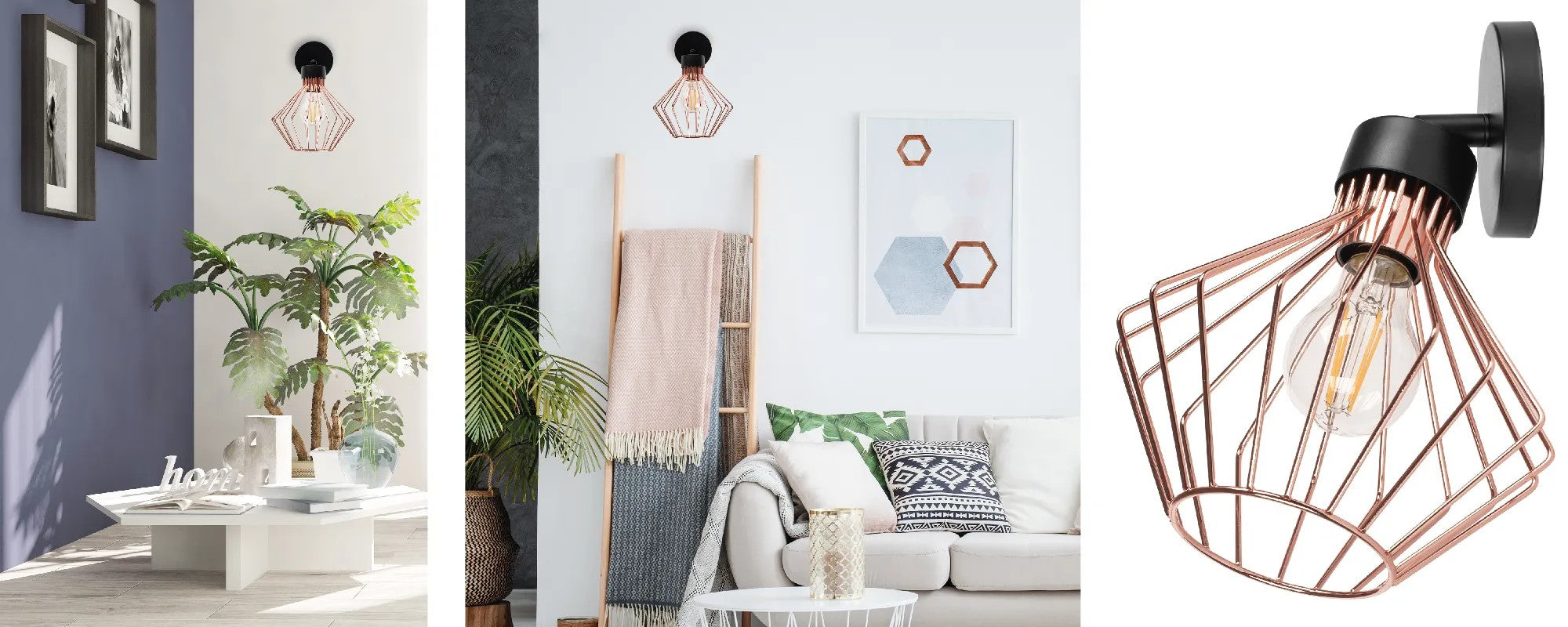Lampa Kinkiet Ścienny Metalowy Loft APP534-1W Różowe Złoto 7