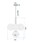 LAMPA SUFITOWA WISZĄCA ZŁOTA APP1574-5CP 7